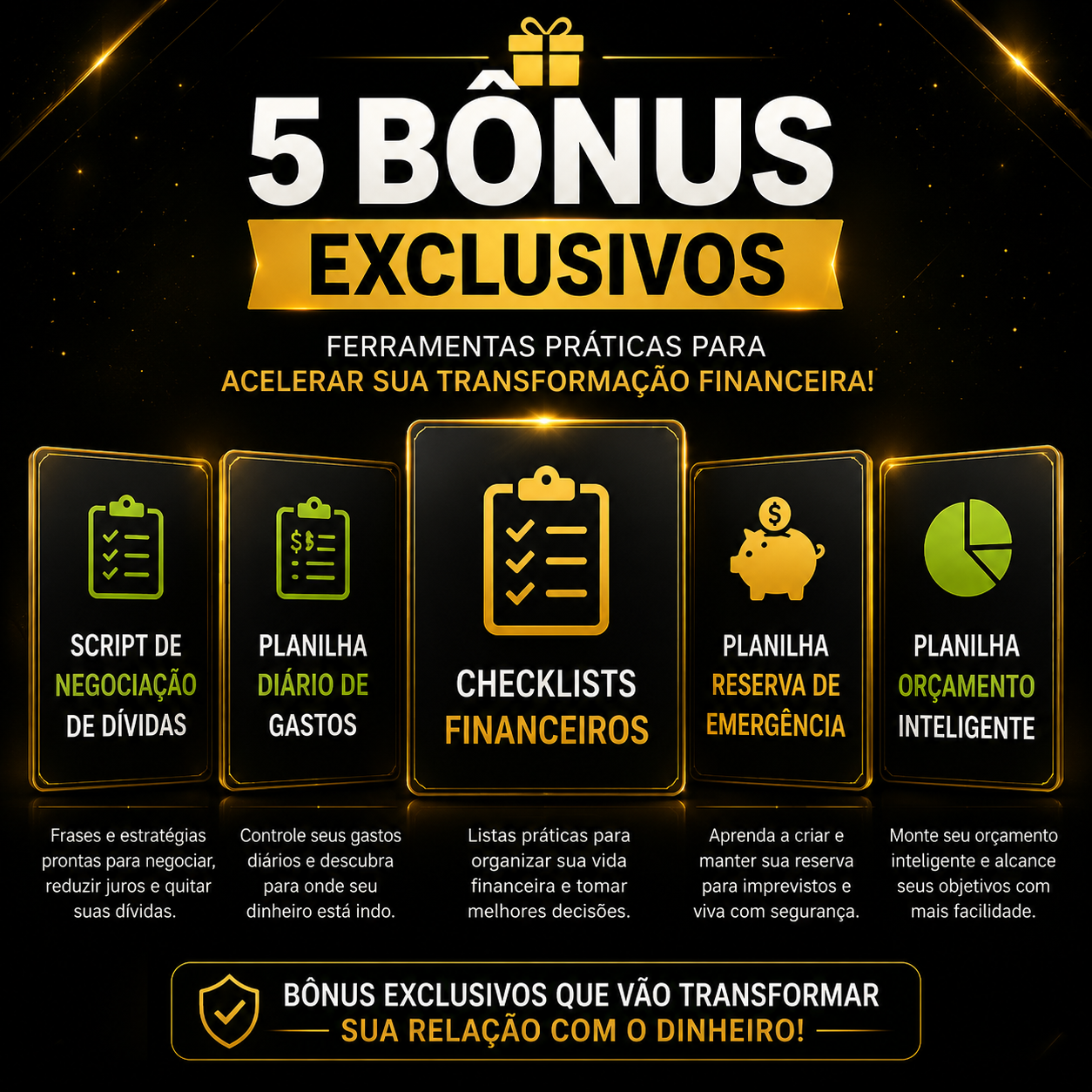5 bônus exclusivos do método Do Caos à Liberdade